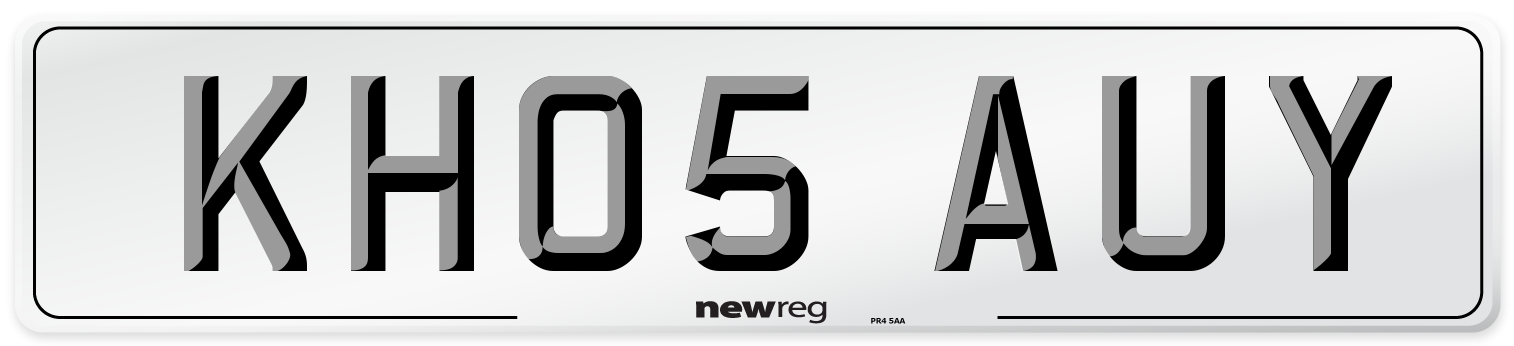KH05 AUY Number Plate from New Reg